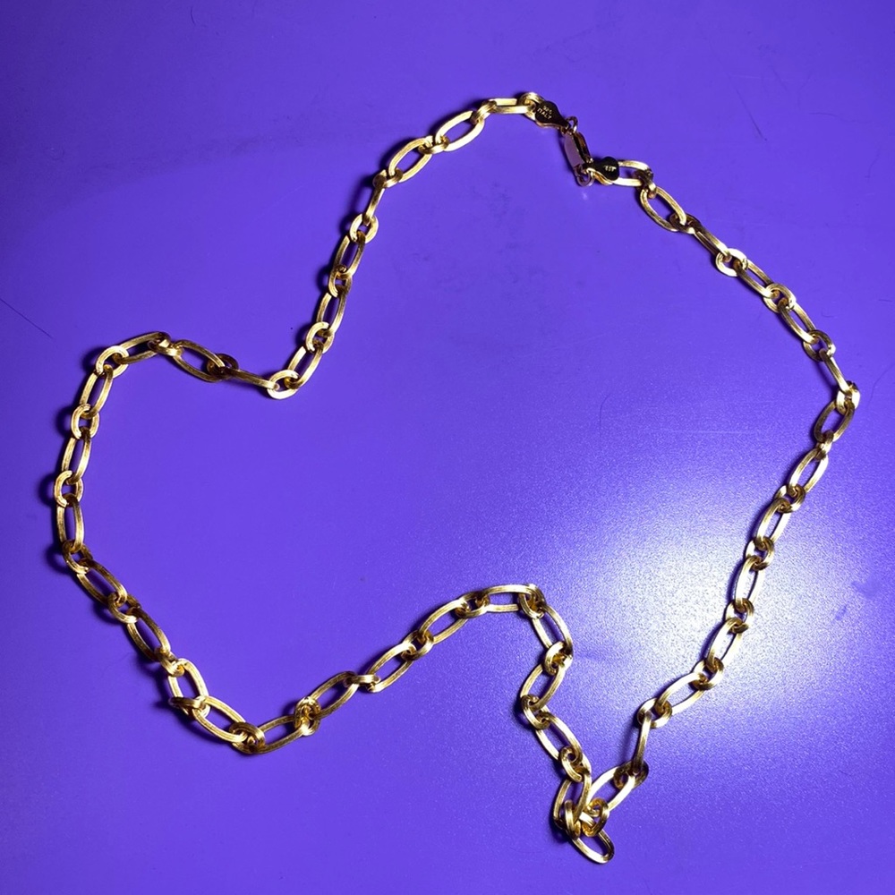 Golden chain necklace